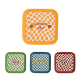 4Pcs Spit Bone Dish Food Grade Plastic Household Food Residue Snack Pan Small Mini Patent Apple Banana Lemon Avocado - Top-Down View