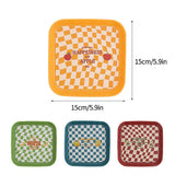 4Pcs Spit Bone Dish Food Grade Plastic Household Food Residue Snack Pan Small Mini Patent Apple Banana Lemon Avocado - Extra Image