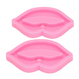 2pcs Lip Shape Silicone Molds Flexible DIY Fondant Molds Cake Decorating Molds for Cake Shop - Rear View