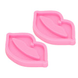 2pcs Lip Shape Silicone Molds Flexible DIY Fondant Molds Cake Decorating Molds for Cake Shop - Extra Image