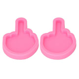 2 Pcs Fondant Molds Easy Cleaning DIY Making Food Grade Silicone Soft Elastic Chocolate Molds for Decorations - 45-Degree Angle