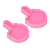 2 Pcs Fondant Molds Easy Cleaning DIY Making Food Grade Silicone Soft Elastic Chocolate Molds for Decorations - Rear View