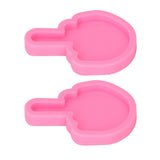 2 Pcs Fondant Molds Easy Cleaning DIY Making Food Grade Silicone Soft Elastic Chocolate Molds for Decorations - Close-Up Angle
