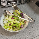 Cooking Tongs Multipurpose Heat Resistance Shell Shape Stainless Steel Kitchen Tongs for Cooking Barbecue Serving 201 (28cm/11.0in)