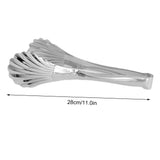 Cooking Tongs Multipurpose Heat Resistance Shell Shape Stainless Steel Kitchen Tongs for Cooking Barbecue Serving 201 (28cm/11.0in)