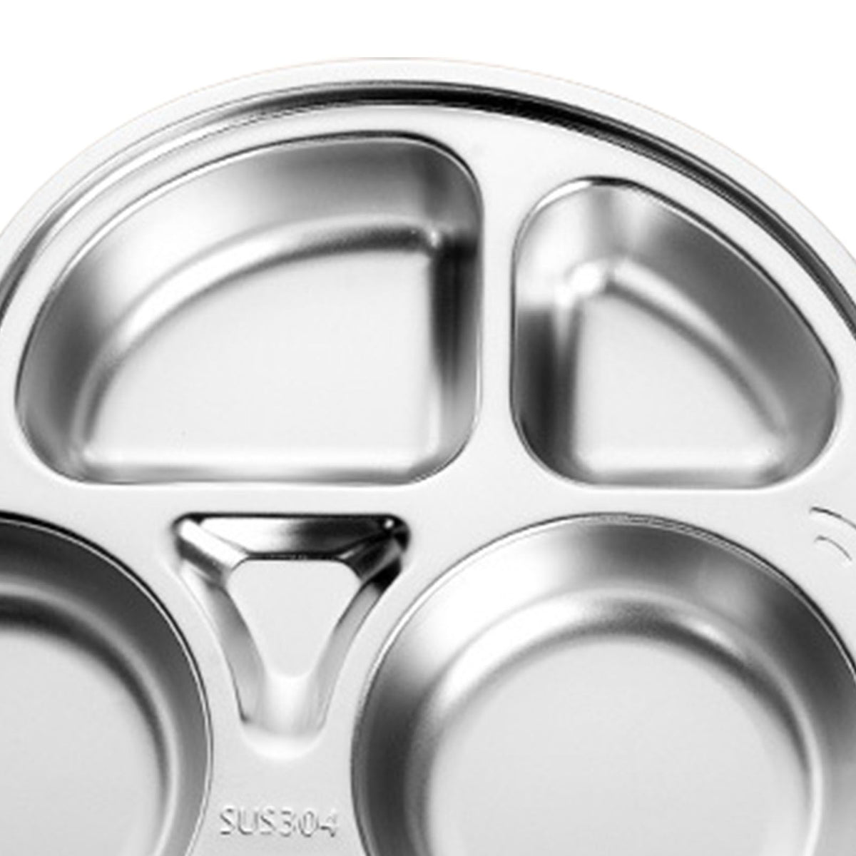 Stainless Steel Divided Platter Food Grade Cartoon Drop Proof Fun Shape Divided Dinner Tray for Kindergarten Beetle Car