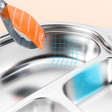 Stainless Steel Divided Platter Food Grade Cartoon Drop Proof Fun Shape Divided Dinner Tray for Kindergarten Beetle Car