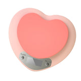 Digital Food Scale HD LCD Display 3 Units Accurate Heart Shaped Small Kitchen Electronic Scale for Baking 1g/5kg Battery Type