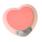 Digital Food Scale HD LCD Display 3 Units Accurate Heart Shaped Small Kitchen Electronic Scale for Baking 1g/5kg Battery Type - Side View