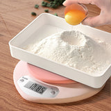 Digital Food Scale HD LCD Display 3 Units Accurate Heart Shaped Small Kitchen Electronic Scale for Baking 1g/5kg Battery Type - 45-Degree Angle