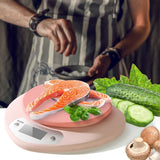 Digital Food Scale HD LCD Display 3 Units Accurate Heart Shaped Small Kitchen Electronic Scale for Baking 1g/5kg Battery Type