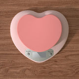 Digital Food Scale HD LCD Display 3 Units Accurate Heart Shaped Small Kitchen Electronic Scale for Baking 1g/5kg Battery Type