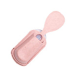 Multifunctional Kitchen Rice Scoop Storage Rack Rice Cooker Side Spoon Holder Kitchen Utensil Pink - Side View