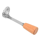 Potato Masher 304 Stainless Steel Potato Smasher Kitchen Tool Metal Mashing Utensil for Potato Beans - Front View