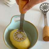 Potato Masher 304 Stainless Steel Potato Smasher Kitchen Tool Metal Mashing Utensil for Potato Beans
