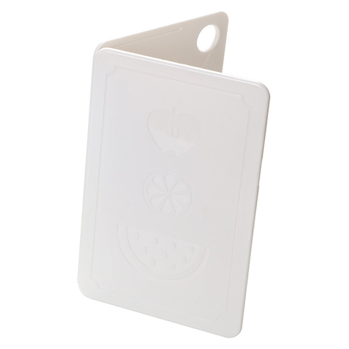 Foldable Kitchen Cutting Board Portable Plastic Fruit Chopping Board for Outdoor Picnic Camping Nordic Rice White 20x12.5x0.8cm