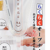 Multifunction Jar Opener Effortless Manual Can and Bottle Opener V Shaped Opening Jar Lid Opener for Home Kitchen Transparent - Close-Up Angle
