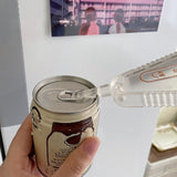 Multifunction Jar Opener Effortless Manual Can and Bottle Opener V Shaped Opening Jar Lid Opener for Home Kitchen Transparent - Extra Image