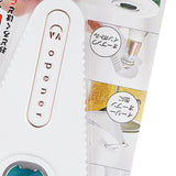 Multifunction Jar Opener Effortless Manual Can and Bottle Opener V Shaped Opening Jar Lid Opener for Home Kitchen White
