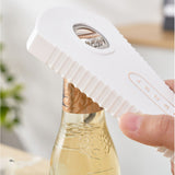 Multifunction Jar Opener Effortless Manual Can and Bottle Opener V Shaped Opening Jar Lid Opener for Home Kitchen White