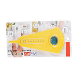 Multifunction Jar Opener Effortless Manual Can and Bottle Opener V Shaped Opening Jar Lid Opener for Home Kitchen Yellow - Side View