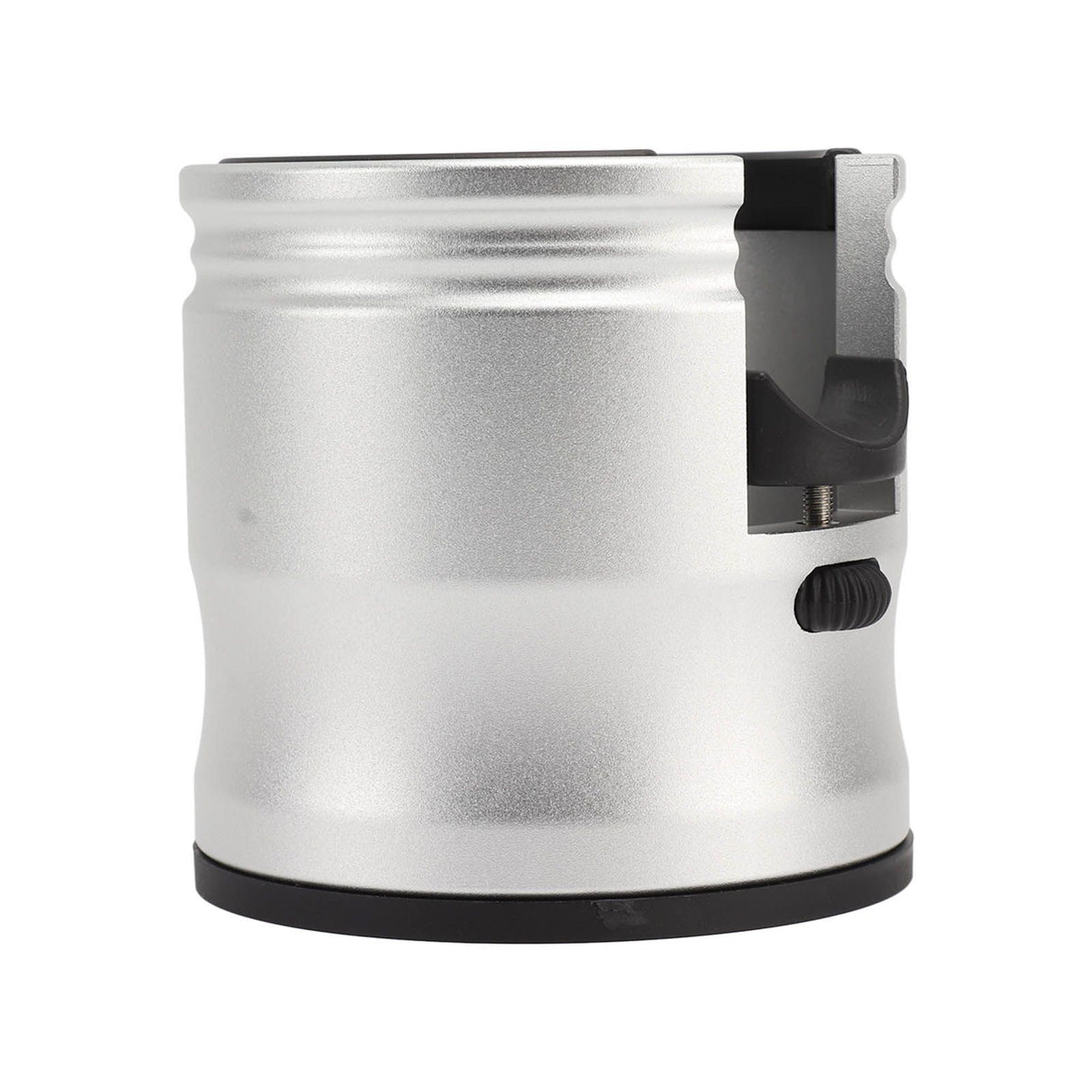 Coffee Tamper Holder Round Prevent Slip Adjustable Universal Aluminum Alloy Coffee Filter Handle Stand for Home Cafe Silver