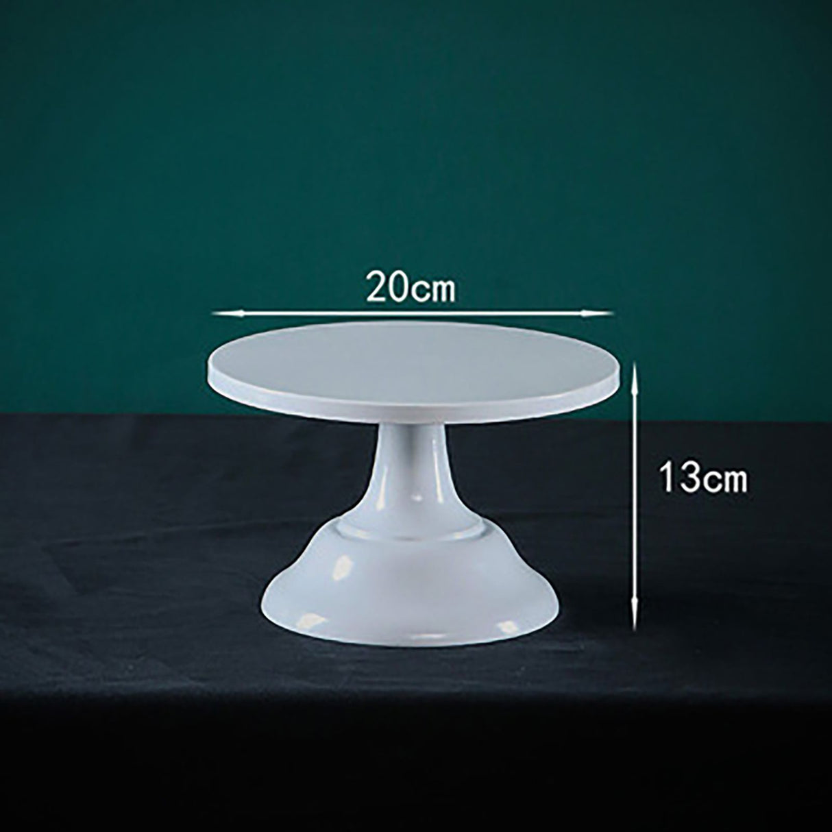 Metal Cake Stand European Style Anti Slip Round Cake Stand for Weddings Parties Anniversaries Small White