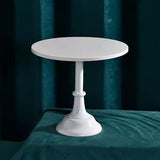 Metal Cake Stand European Style Anti Slip Round Cake Stand for Weddings Parties Anniversaries Large White
