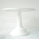 Metal Cake Stand European Style Anti Slip Round Cake Stand for Weddings Parties Anniversaries Large White