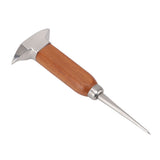 304 Stainless Steel Ice Chisel Wooden Handle Ice Chipper Hand Ice Removal Pick for Home Use