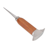 304 Stainless Steel Ice Chisel Wooden Handle Ice Chipper Hand Ice Removal Pick for Home Use