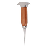 304 Stainless Steel Ice Chisel Wooden Handle Ice Chipper Hand Ice Removal Pick for Home Use - 45-Degree Angle