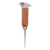 304 Stainless Steel Ice Chisel Wooden Handle Ice Chipper Hand Ice Removal Pick for Home Use