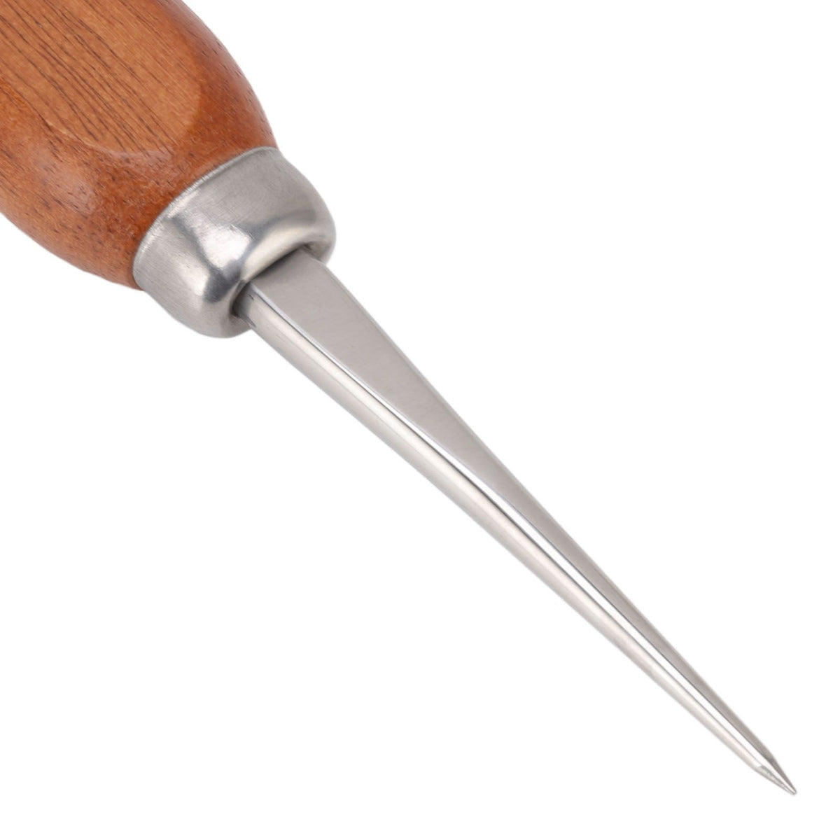 304 Stainless Steel Ice Chisel Wooden Handle Ice Chipper Hand Ice Removal Pick for Home Use
