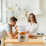 Insulation Vegetable Dish Cover Multifunctional Leftovers Cover Kitchen Table Dustproof Food Covers 3 Layers - Rear View