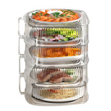 Insulation Vegetable Dish Cover Multifunctional Leftovers Cover Kitchen Table Dustproof Food Covers 4 Layers