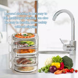 Insulation Vegetable Dish Cover Multifunctional Leftovers Cover Kitchen Table Dustproof Food Covers 4 Layers - Extra Image
