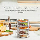 Insulation Vegetable Dish Cover Multifunctional Leftovers Cover Kitchen Table Dustproof Food Covers 4 Layers