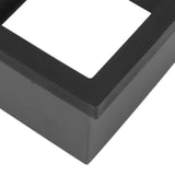 Coffee Ground Knock Box Square Bottomless Black Rubber PTFE Steel Residue Box for Cafe