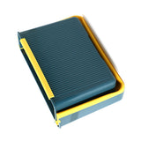 Wall Mounted Folding Trash Bin Strong Load Bearing Large Capacity Kitchen Hanging Trash Can for Home Blue - Top-Down View