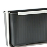 Wall Mounted Folding Trash Bin Strong Load Bearing Large Capacity Kitchen Hanging Trash Can for Home Grey