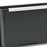 Wall Mounted Folding Trash Bin Strong Load Bearing Large Capacity Kitchen Hanging Trash Can for Home Grey