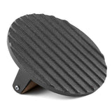 Squid Press Metal Round Patty Maker Meat Press Flattener Plate Barbecue Tool with Wood Handle for Outdoor Picnic - Front View