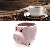 Cute Pig Ceramic Cup Pink Comfortable Grasp Smooth Mouth Lovely Shape for Coffee Tea Milk Beverage Water - Extra Image