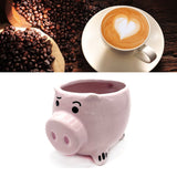 Cute Pig Ceramic Cup Pink Comfortable Grasp Smooth Mouth Lovely Shape for Coffee Tea Milk Beverage Water - Extra Image
