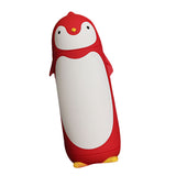 Water Bottle Penguin Design Heat Insulation 300ml Portable Water Cup for Outdoor Red