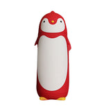 Water Bottle Penguin Design Heat Insulation 300ml Portable Water Cup for Outdoor Red
