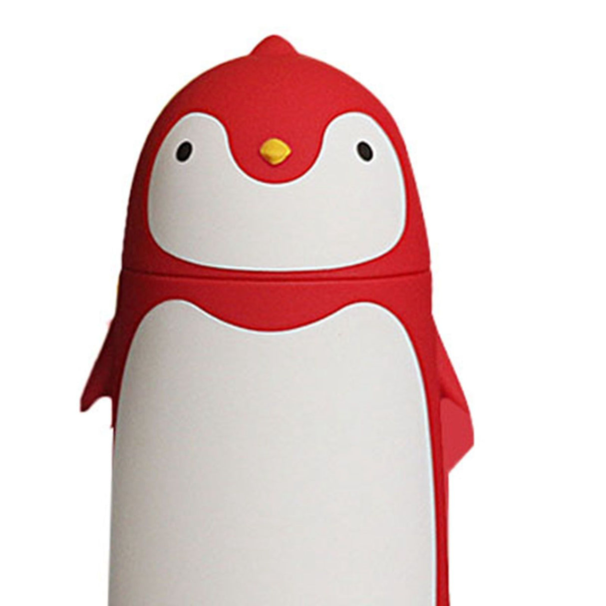 Water Bottle Penguin Design Heat Insulation 300ml Portable Water Cup for Outdoor Red
