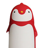 Water Bottle Penguin Design Heat Insulation 300ml Portable Water Cup for Outdoor Red - Low Angle
