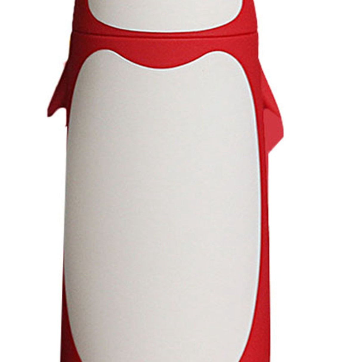 Water Bottle Penguin Design Heat Insulation 300ml Portable Water Cup for Outdoor Red